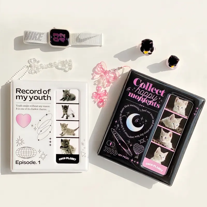 ALBUM PHOTOSTRIP COLLECT BOOK photobooth studio foto binder bookmark photocard postcard korea kpop 3