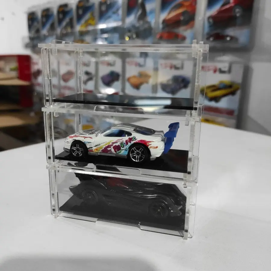 Display Akrilik Hotwheels Premium Bisa disusun