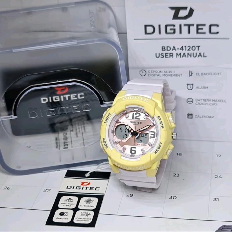 Jam Tangan Anak Pria dan Wanita Digitec 4120T Original Digital Water Resist Strap Rubber Fashion Terkini Garansi Free Box Dan Battre Cadangan COD 3