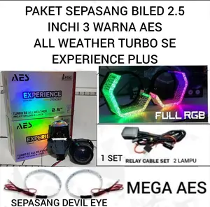 PAKET SEPASANG Biled Turbo SE 2.5 Inch AES 3 Warna ALL WEATHER PLUS