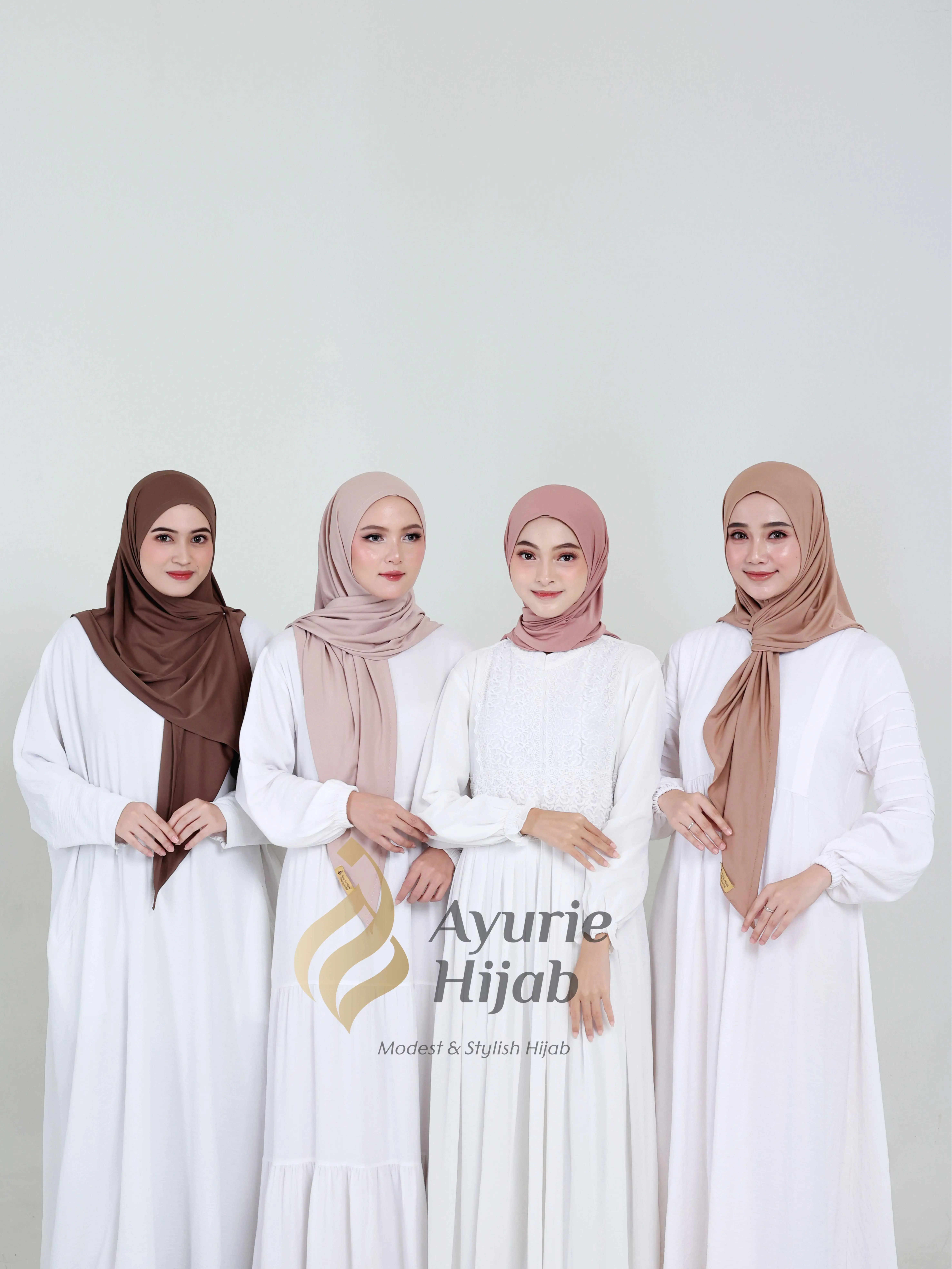 AYURIE - Segitiga Instan Size M Hijab Dewasa Instan Matt Jersey Kerudung Adem Nyaman Simpel Muslim Fashion Bergo Casual Simple