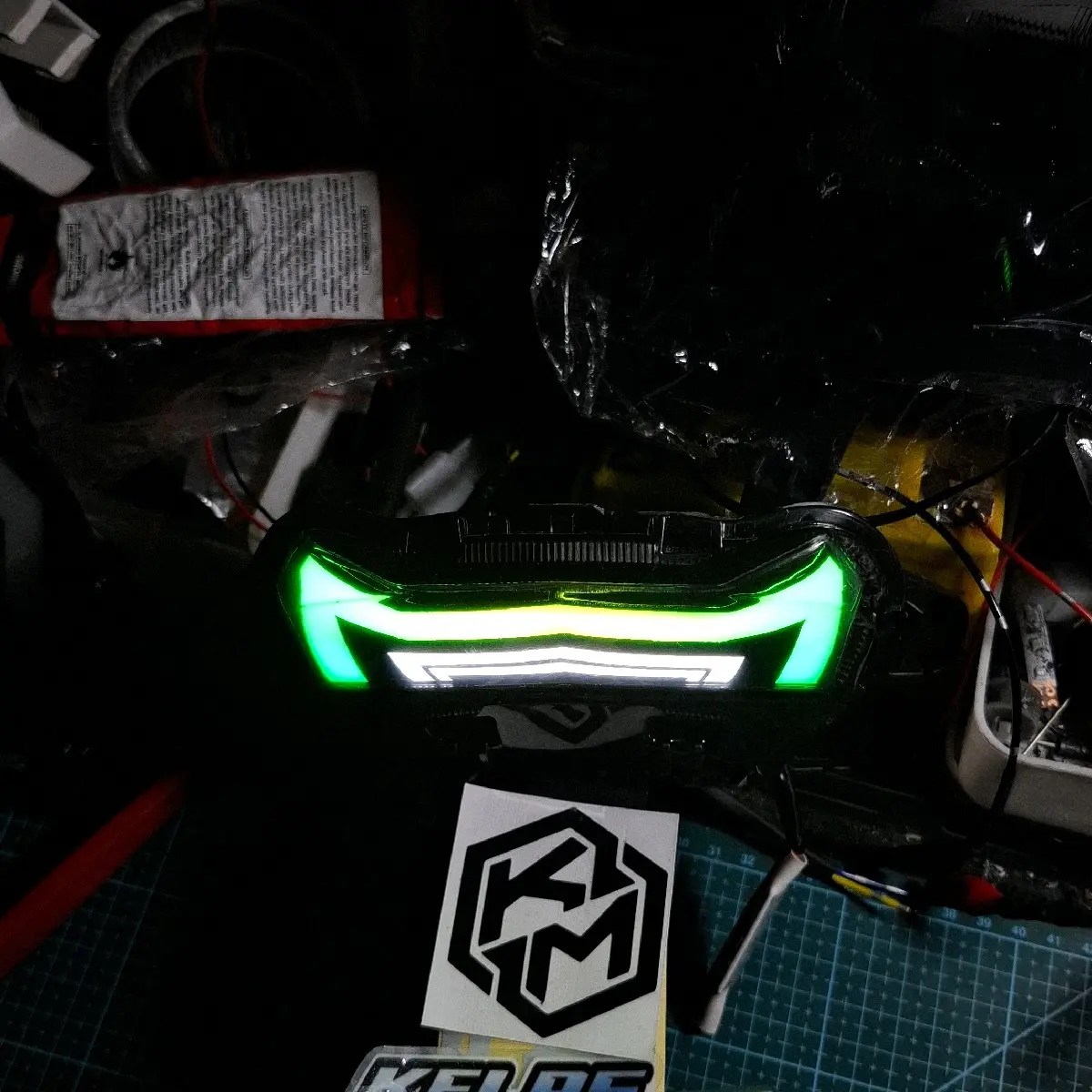 stoplamp lazy aerox new ( rgb 210mode, setting aplikasi )
