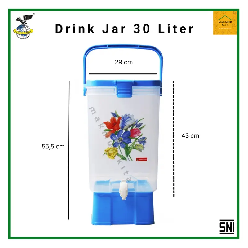 Dispenser Air Minum 21 30 Liter Plastik Drink Jar Barcelona Global Eagle 5