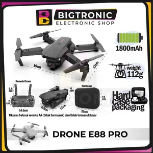 Drone E88pro Single Camera HD Foldable Drone Wifi Cocok untuk pemula