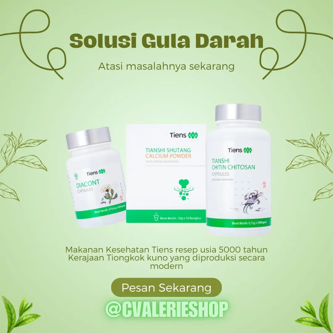 Tiens Solusi Gula Darah (Diabetes) - Suplemen Pengaturan Kadar Gula Darah     obat cina hipertensi