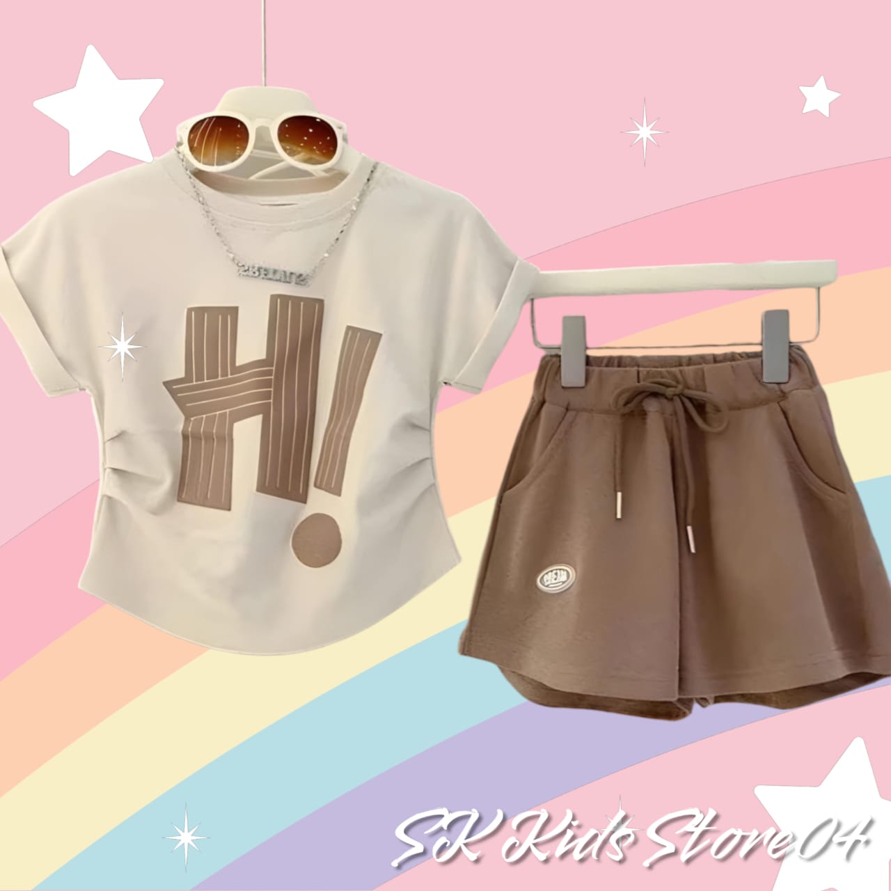 PROMO SPESIAL SETELAN HI MODIES ANAK PEREMPUAN 1-5 TAHUN  TERLARIS [ MOTIF CROP HI ]