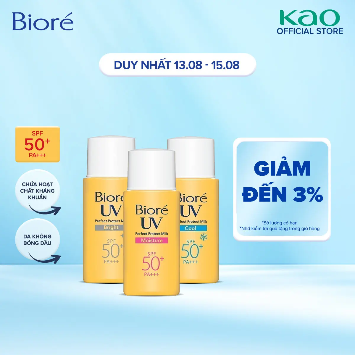 (Chọn loại) Sữa Chống Nắng Biore Bảo Vệ Hoàn Hảo 25ml