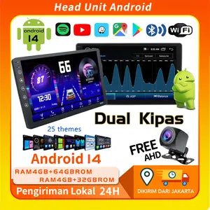 with cooling system 4G+64G IPS Screen Head Unit 7/9/10 Inch Car Android 13 Navigasi Untuk TOYOTA Daihatsu Mitsubishi android mobil 10 inch ram 4 HONDA SUZUKI Hyundai NISSAN Double Din tv mobil android HY SHOP