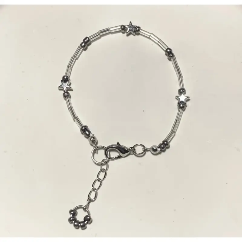 Gelang Silver editions!! aksesoris tangan aesthetic akrilik-Aksesoris wanita-Gelang premium-Gelang korea bracelet beads terlaris-gelang estetik-gelang beads-bracelet-gelang korea-gelang kekinian-Gelang Unisex lucu-gelang couple-gelang bintang