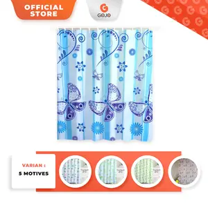 Shower Curtain Tirai Kamar Mandi EY-01 Size 180x180 cm