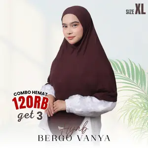 Bergo Vanya Hijab Rayon Instan Adem Nyaman Size XL - Amrina Zainab