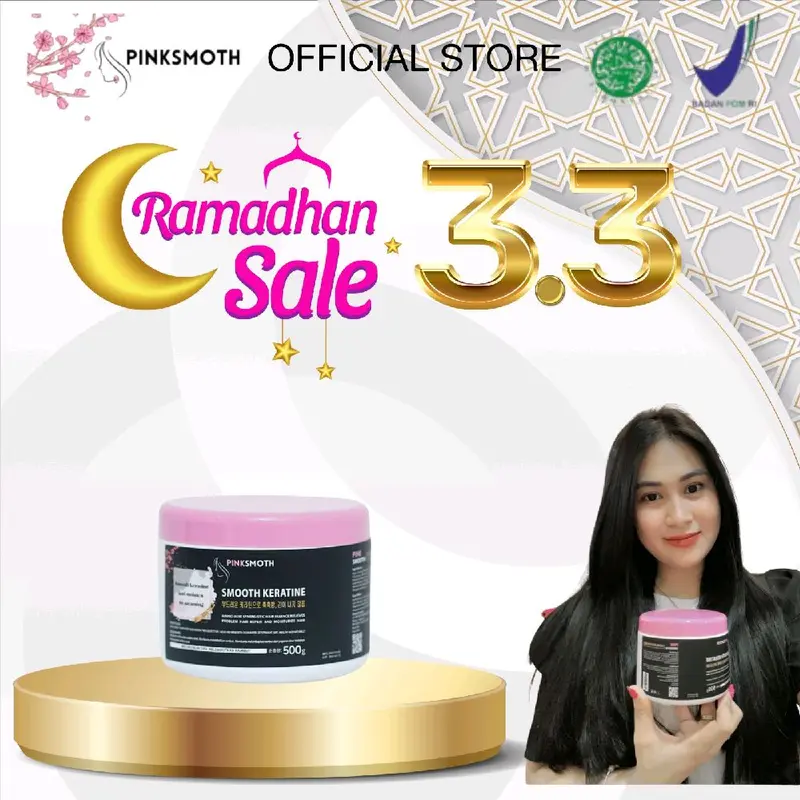 PINKSMOTH KERATINE SMOOTING 500ML BPOM Haircare Perawatan 7