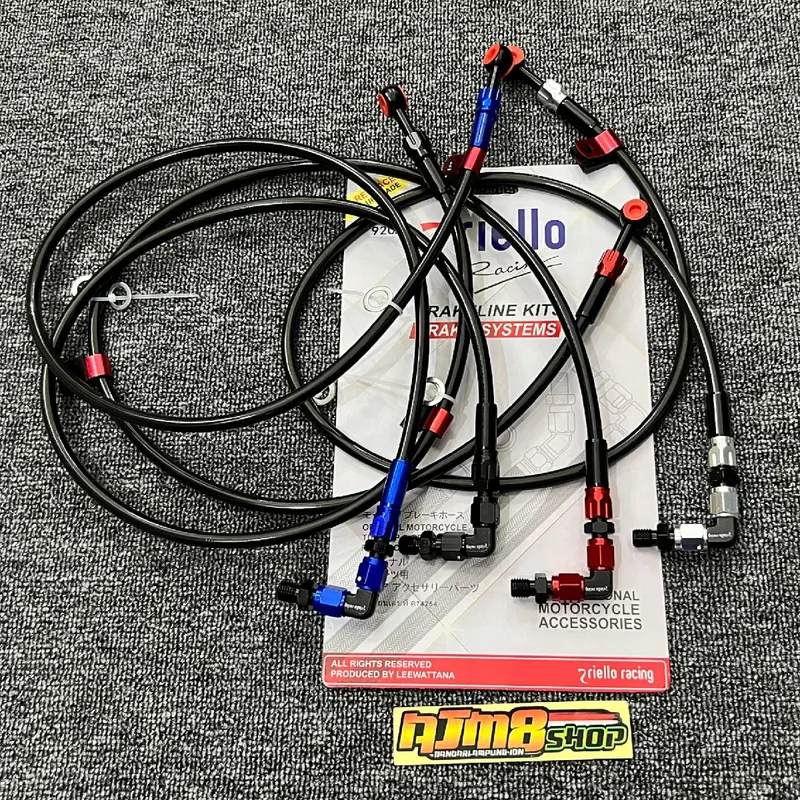 Selang Rem Depan Riello 90 drajat panjang 92cm Universal Motor 0