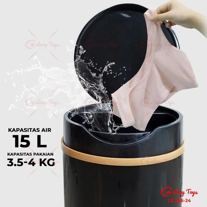 SPEEDS Mesin Cuci Mini Pengering Dapat Dilipat Portable Mini Washing Machine Hemat Daya Safety 206-24 3