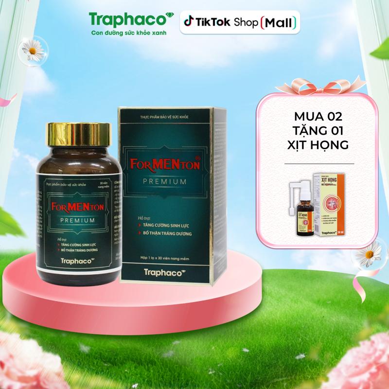TPBVSK Formenton Premium Traphaco - Hỗ Trợ Sức Khoẻ Nam Giới Hộp 30 Viên
