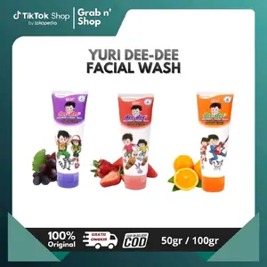 Yuri Dee-dee Children Facial Wash 100 gr & 50 gr Membersihkan Wajah Buah Hati Dari Kotoran & debu Cerahkan Muka Anak Dengan Ekstrak Buah Segar Rasa Orange