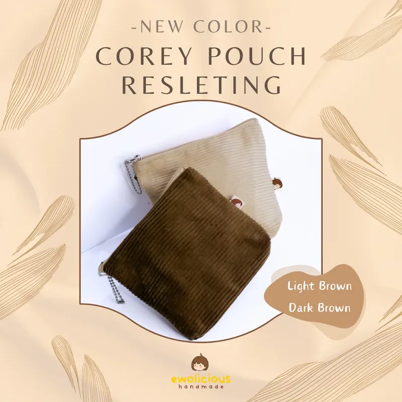 COREY POUCH RESLETING by Ewolicious | Dompet Kecil | Pouch Make Up Corduroy mini 6