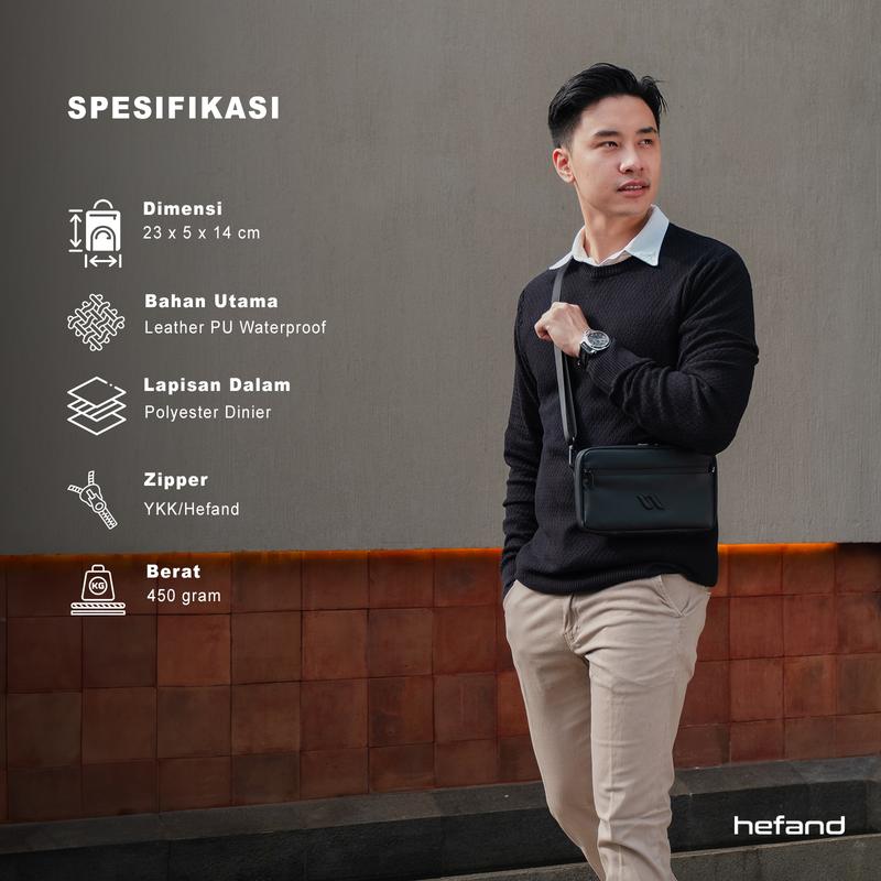 Hefand - Handbag Aero Exclusive Paperbag Tas Pria Waterproof Tas Selempang Pria Clutch Bag Tas Tangan (Incloud Paperbag) 3