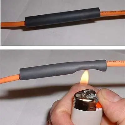 BARU!! Isolasi Bakar / Heatshrink Tube / Selongsong Kabel Bakar Selang Kabel 4mm Warna Hitam Harga Permeter 3