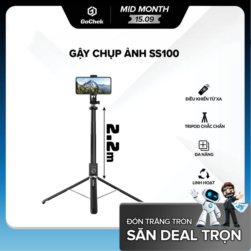 Gậy chụp ảnh tripod/ selfi bluetooth điện thoại, livestream, vlog đa năng kéo…