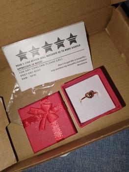 Product Review of DearCarats 18K Gold Heartdia Ring Mini Version Pawnable from R**a 1