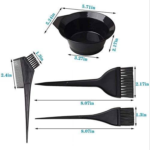 Product Introduction of Hair Coloring Kit 22-pcs of hair dye tool set comb brush disposable shower cap latex gloves hair dye bowl 2