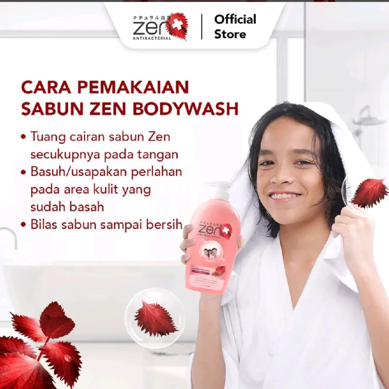 [ ISI 2pcs ] ZEN BODY WASH 400ml x 2pcs sabun cair Soap Mandi paket Membersihkan Tubuh 5