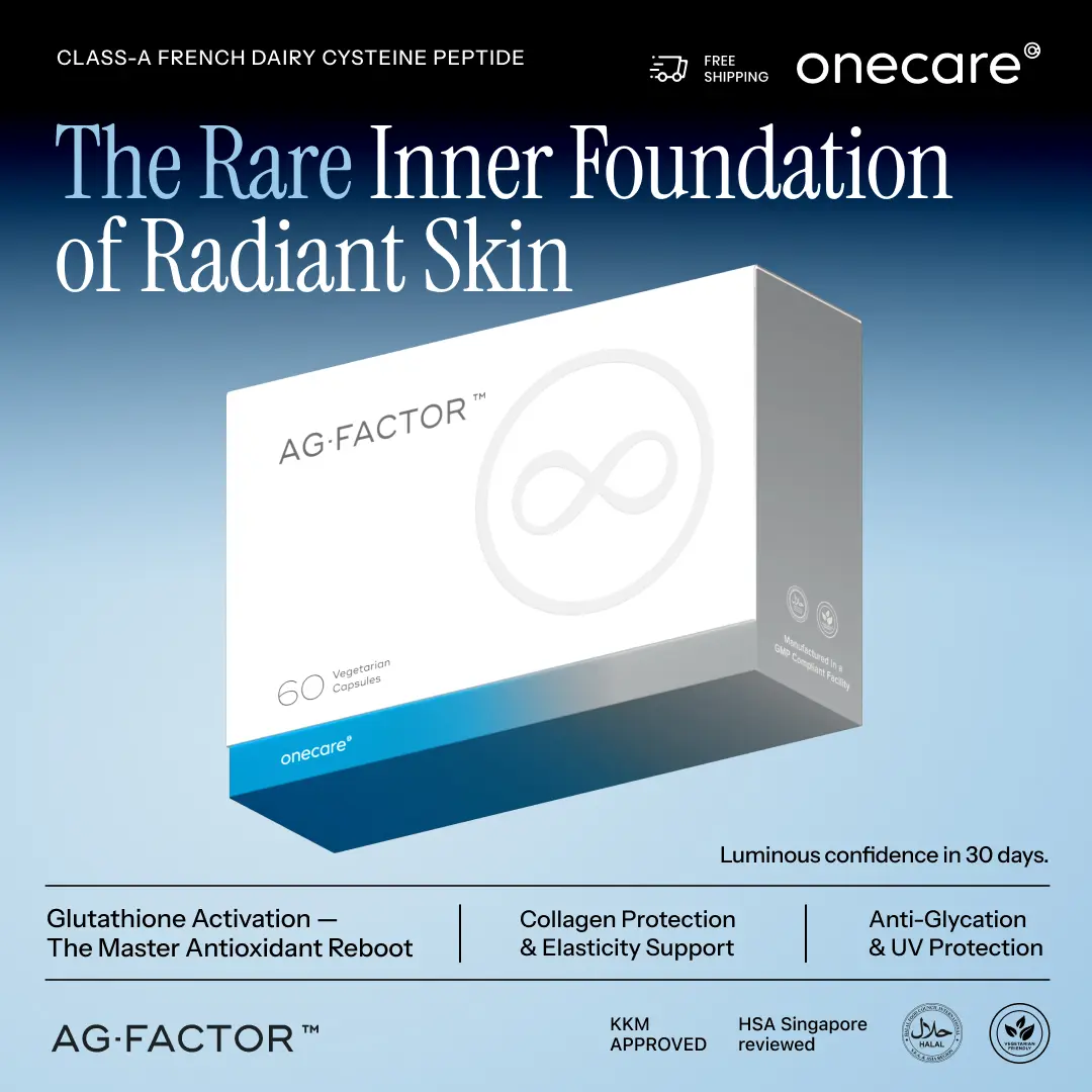 AG-FACTOR Natural Beauty Supplement For Aging, Whitening (60 Capsules)