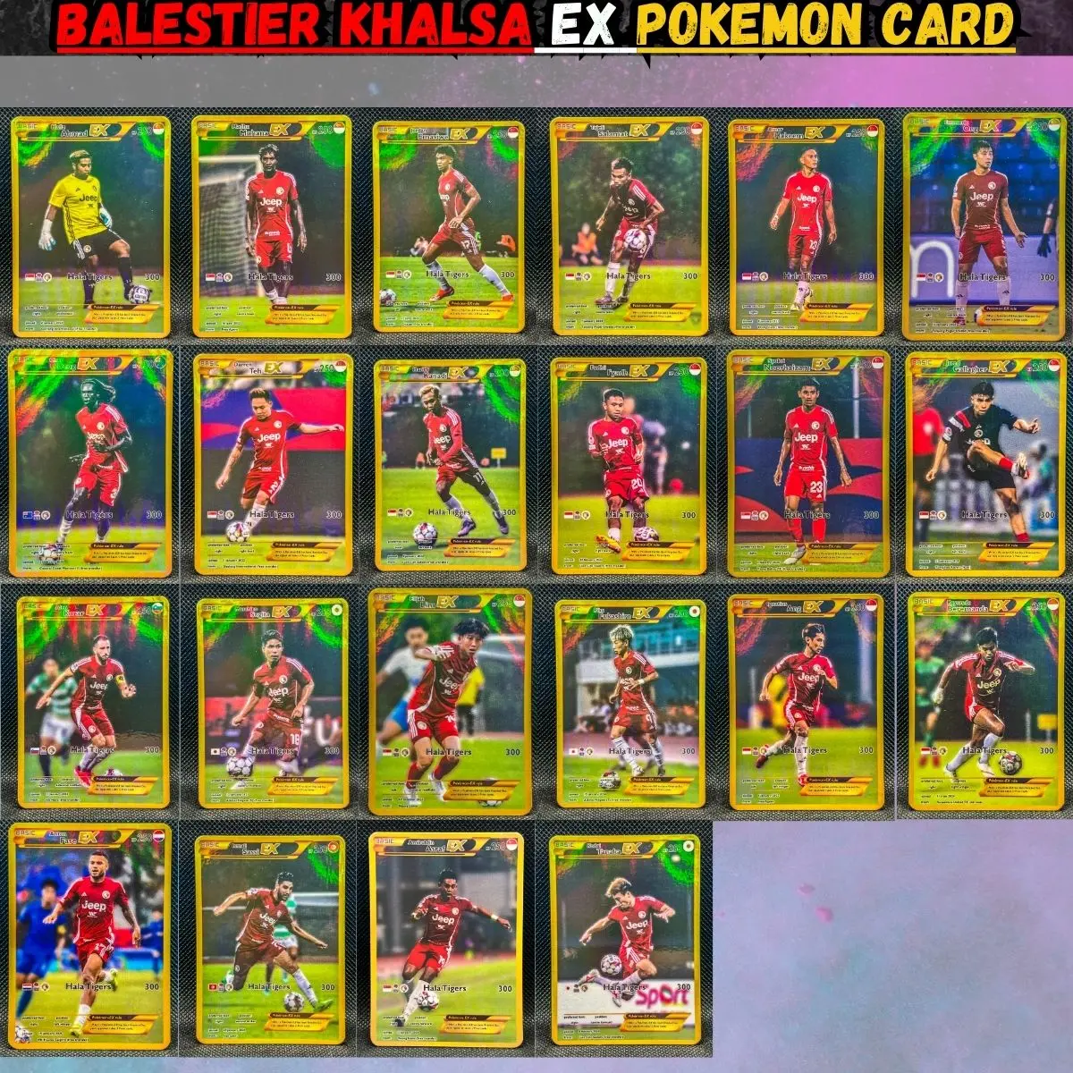 Singapore Premier League: Balestier Khalsa Pokemon Holographic Cards