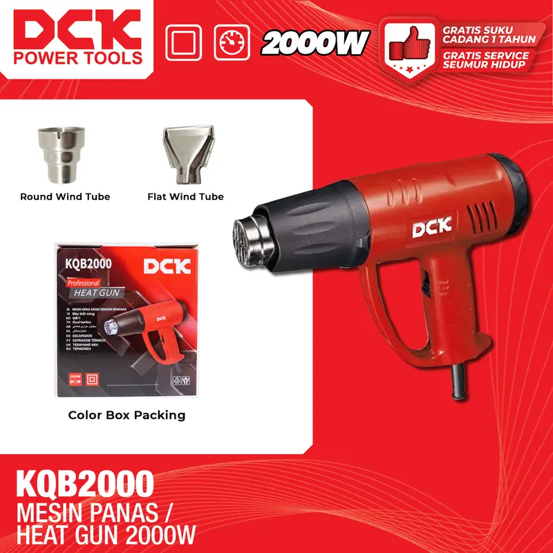 DCK Mesin Pemanas Suhu / Heat Gun 2000 Watt KQB2000