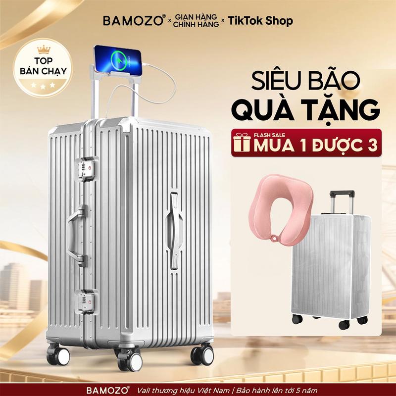 P2 - MUA 1 NHẬN 3 Vali Bamozo Ultrapack Khung Nhôm Size 22 24 Cao Cấp Bịt 4 Góc Chống Va Đập Bảo Hành 10 Năm Chất Liệu Nhựa PC Nguyên Khối Nhiều Màu Vali Size Bé Xách Tay Size Lớn Ký Gửi Du Lịch Dài Ngày Hoặc Đi Du Học _Ultrapack