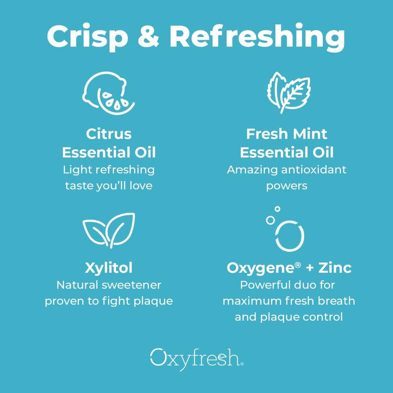 Oxyfresh Fresh Breath Lemon Mint Mouthrinse 89ml 3