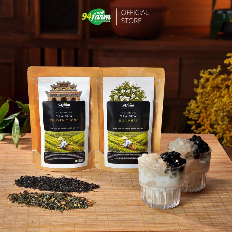 Combo 2 set trà sữa tự chọn (Mỗi set pha 5 ly) 94farm Topping