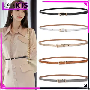 {COD} LOOKIS- Ikat Pinggang Wanita Fashion Gesper Kecil Bahan Kulit PU Ring Belt Ikat Pinggang Gamis Wanita Gaya Casual Santai Untuk Kantor Kuliah Vintage Retro Aesthetic For Woman Daily Fashion Style