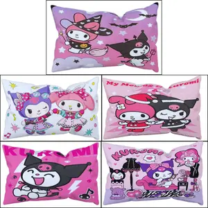 Bantal Tidur Anak Motif Kartun Ukuran 45x35 cm Motif Kuromi Sanrio Kain Sarung
