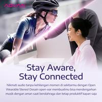 Gambar ADVAN Eclipse+ Plus Open-Ear Clip Bluetooth 6.0 Low Latency Smart Touch Control Up To 9 Hours Support Apps Waterproof IPX4 Ergonomic Design OWS Earphone - Purple dari ADVAN INDONESIA Kota Semarang 3 Tokopedia