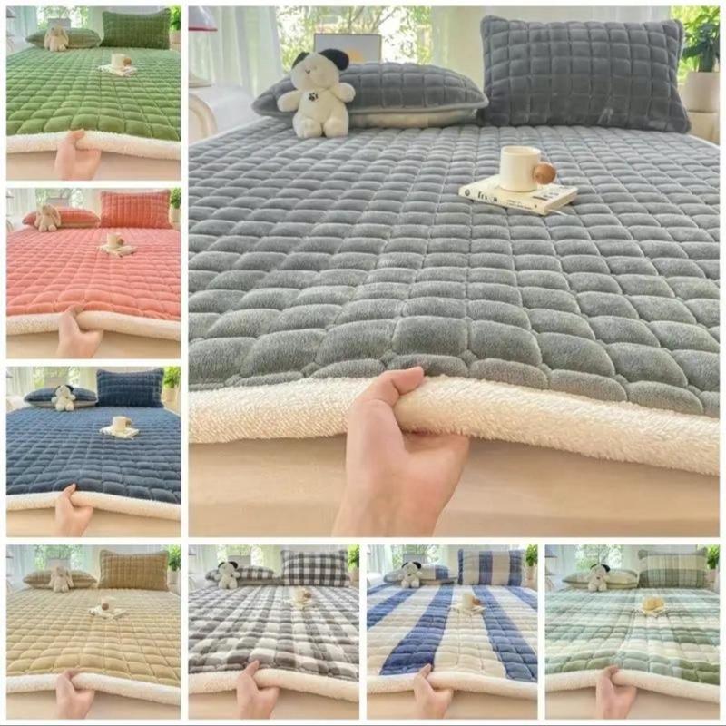 Thảm trải giường nỉ nhung lông cừu mềm mại ấm áp cho mùa đông nhiều màu sắc và kích thước lựa chon