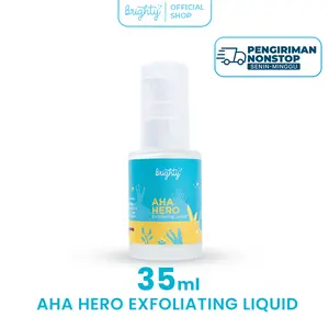 Brighty AHA HERO Exfoliating Liquid (Serum Perawatan Ketiak / Jerawat Punggung / Back Acne / Chicken Skin) Melembutkan Mengencangkan Exfoliasi Tubuh