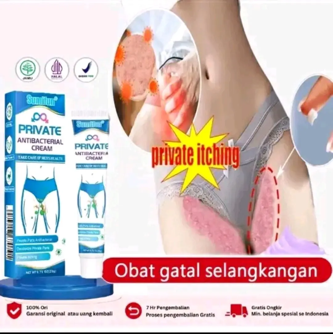 SUMIFUN Private Antibacterial Cream Obat Salep Gatal Selangkangan Eksim Dan Jamur Paling Ampuh Menyembuhkan Leher Vitamin