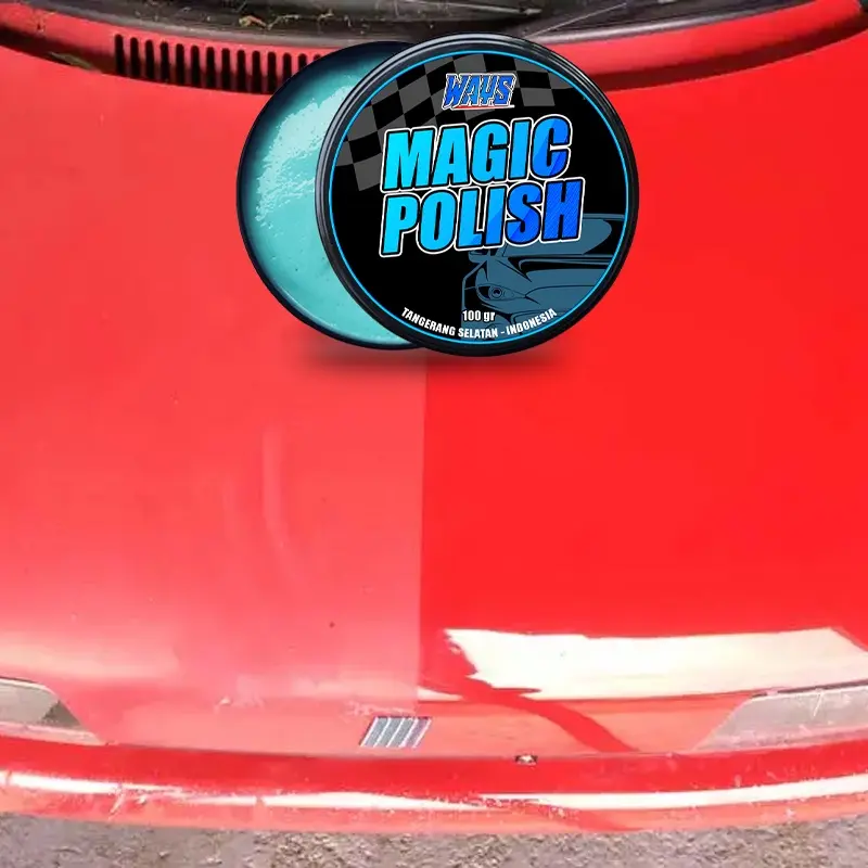 Magic Polish - Penghilang Baret Lecet Goresan Mobil Motor Helm - FREE Sponge Applicator WAYS 3