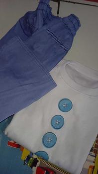 Product Review of SWEATER REMAJA PEREMPUAN FAKE BUTTON / SETELAN ROK SOFT JEANS Biru Lembut Casual Santai Nyaman Celana Wanita Panjang Katun Fashion simply 𝗢𝗨𝗧𝗘𝗥 grey from A**h 0