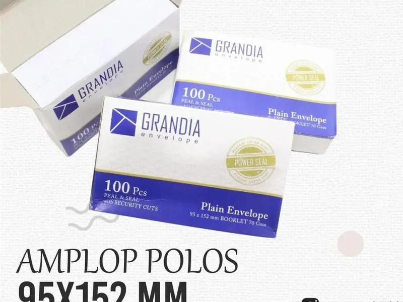 Amplop Grandia putih, bukan paper line Plastik Perekat 0