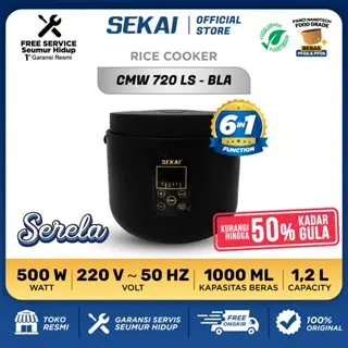 SEKAI Rice Cooker Low Carbo Rice Cooker Digital Penanak Nasi Magic Com 1.2 L- CMW 720 LS 2