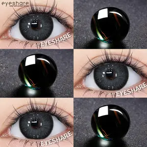 【COD+AKL】Eyeshare Softlens Sahara Black Lensa kontak  Gaya Dubai 14.5mm Dapat Digunakan Selama 12 Bulan softlens  dubai coffee  brown  lens