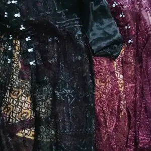 Hadju Tunik Brukat Sapto / Brokat Tali Kancing Mutiara Payet Diamond / Kondangan, Wisuda, Bridesmaids, Acara Formal Muslim Panjang Outfit Tren Baju Lebaran 2025  Model Baru Motif Mewah Nyaman Pesta