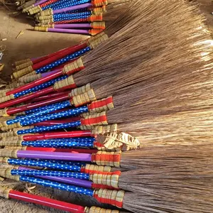 Sapu Lidi Coklat Bambu Wlingi Tangkai 70cm