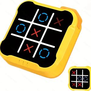 Juego de Rompecabezas Electrónico Tic-Tac-Toe, El Mejor Regalo Juego de Mesa Estratégico y Divertido, Material ABS Duradero, Juego Clásico Interactivo, Entretenimiento Familiar