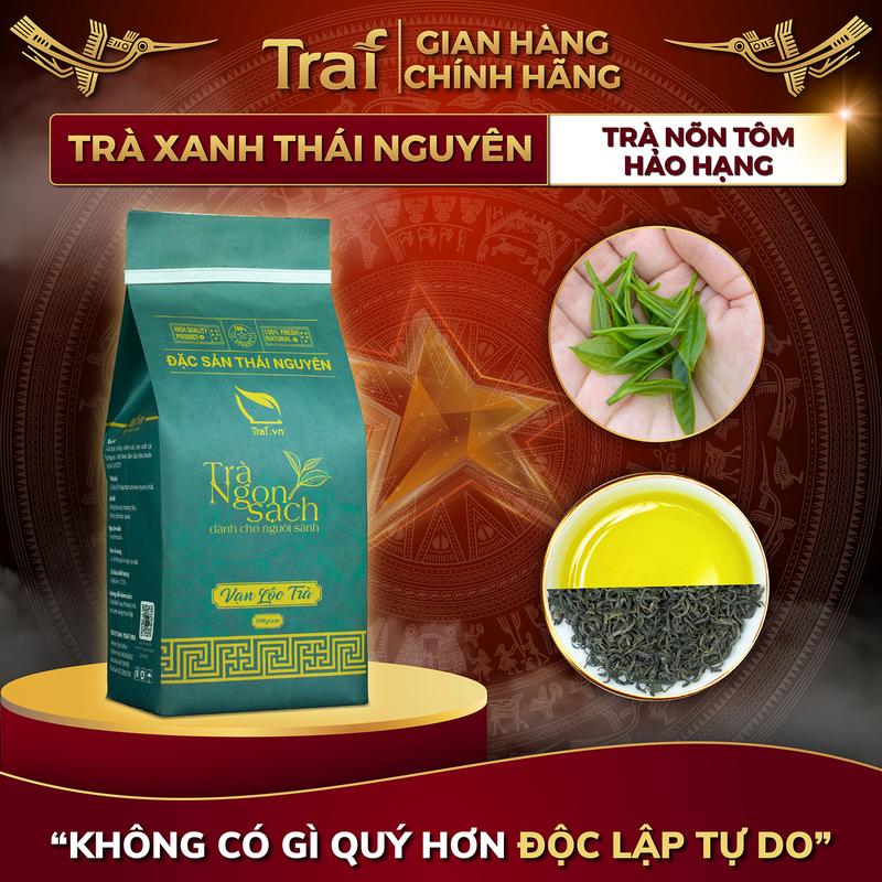 Trà Nõn Tôm Hảo Hạng Vạn Lộc Trà, Trà Thái Nguyên, Túi Kraft 500G [ Tea Nước Trà Chè ]