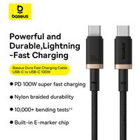 Gambar KABEL DATA CHARGER PD 100W TYPE-C TO TYPE-C BASEUS DURA SERIES CHARGER SUPER FAST CHARGING CHARGE POWER DELIVERY DATA CABLE - 2M dari KoboiTech Kota Administrasi Jakarta Utara 3 Tokopedia
