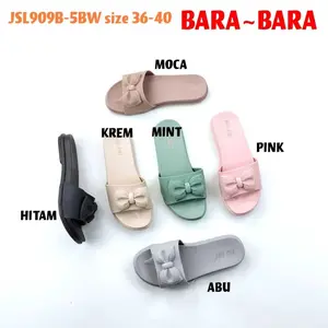 JSL909B-5BW BARA BARA ORIGINAL sandal karet empuk murah jelly import sendal wanita pita barabara cewek | Kekinian